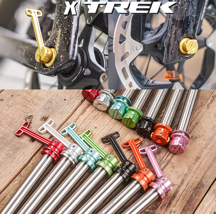 Eje pasante de liberación rápida oculto de aleación de titanio ultraligero de 12 mm para Trek Madone