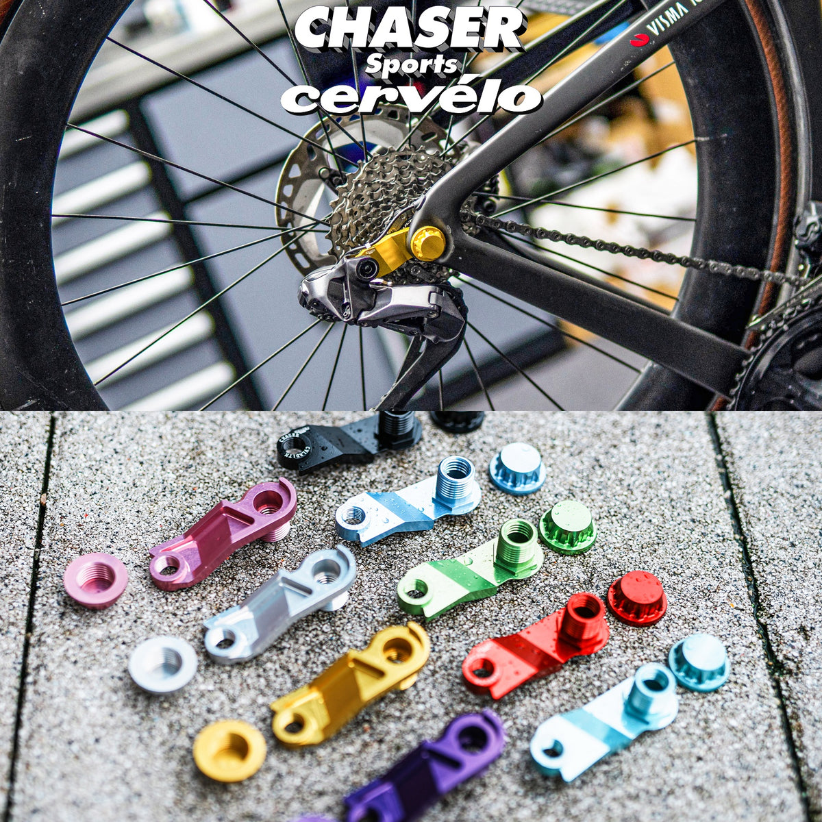Chaser Ultra-Light Direct Mount Hanger for Cervelo S5 / R5 Road Bikes (Compatible with Shimano R-Series)