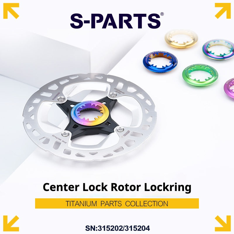 Anello di bloccaggio del rotore del disco Center Lock in lega di titanio S-PARTS