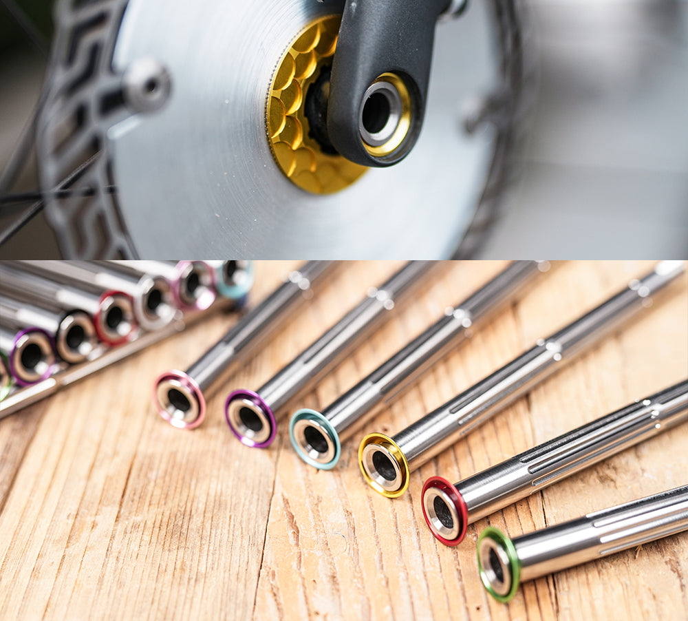 Ultra-Light 39g Titanium Thru Axle for Trek Madone Gen 8 | RSL SLR Gen 8 Aero-Compatible