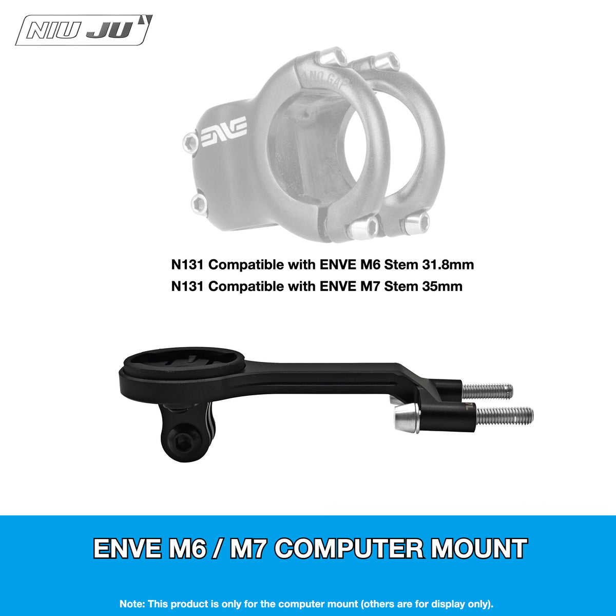 NIUJU ENVE M6 / M7 Computer Mount | Garmin Wahoo Aero Stem Mount
