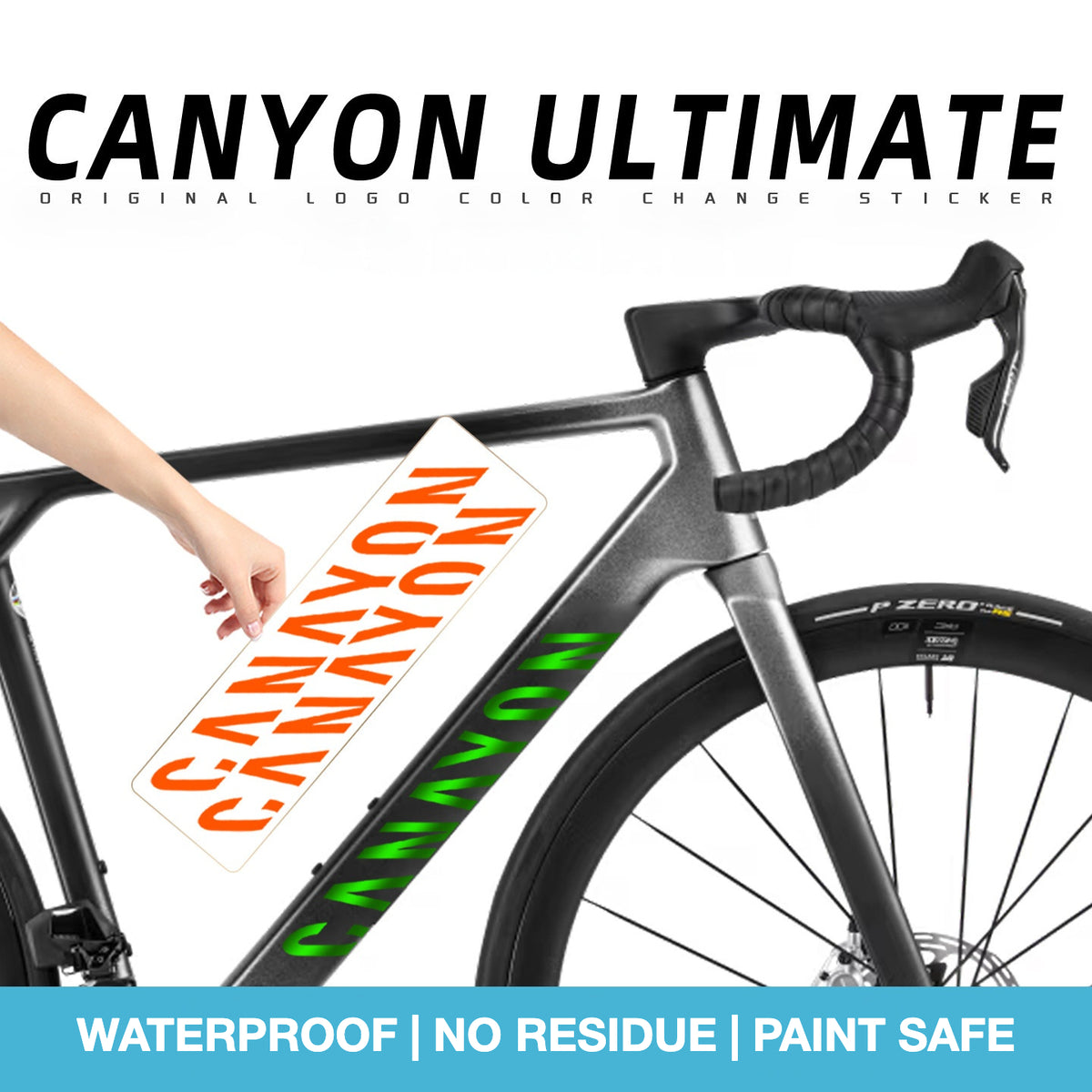 Canyon Ultimate Frame Decal Sticker Kit – Logo Cover & Color Change