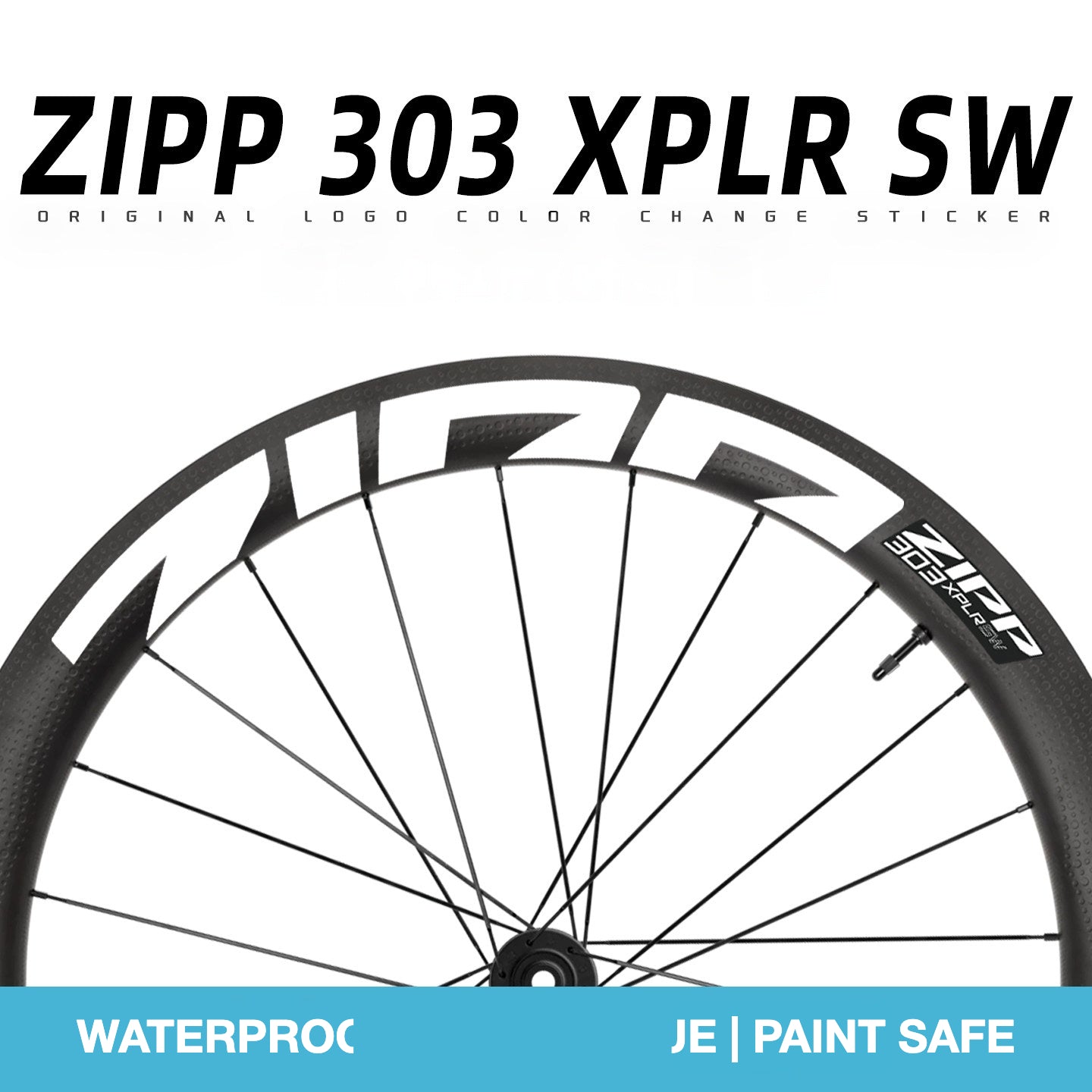 2025 ZIPP 303 XPLR SW Wheel Decals Reflective Sticker Kit