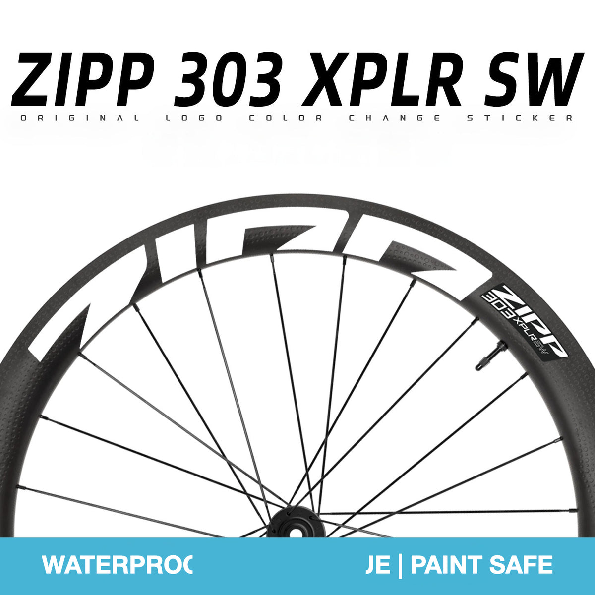 2025 ZIPP 303 XPLR SW Wheel Decal Sticker Kit – Reflective Waterproof Gravel Rim Graphics