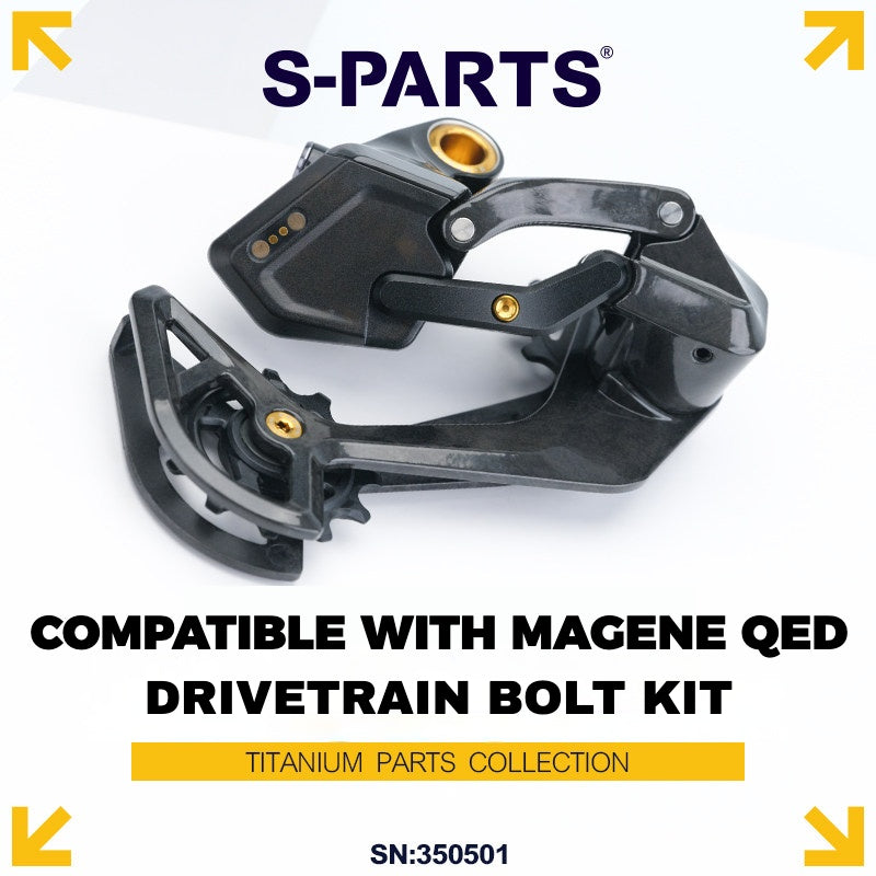 S-PARTS Titanium Drivetrain Bolt Kit for MAGENE QED Electronic Groupset