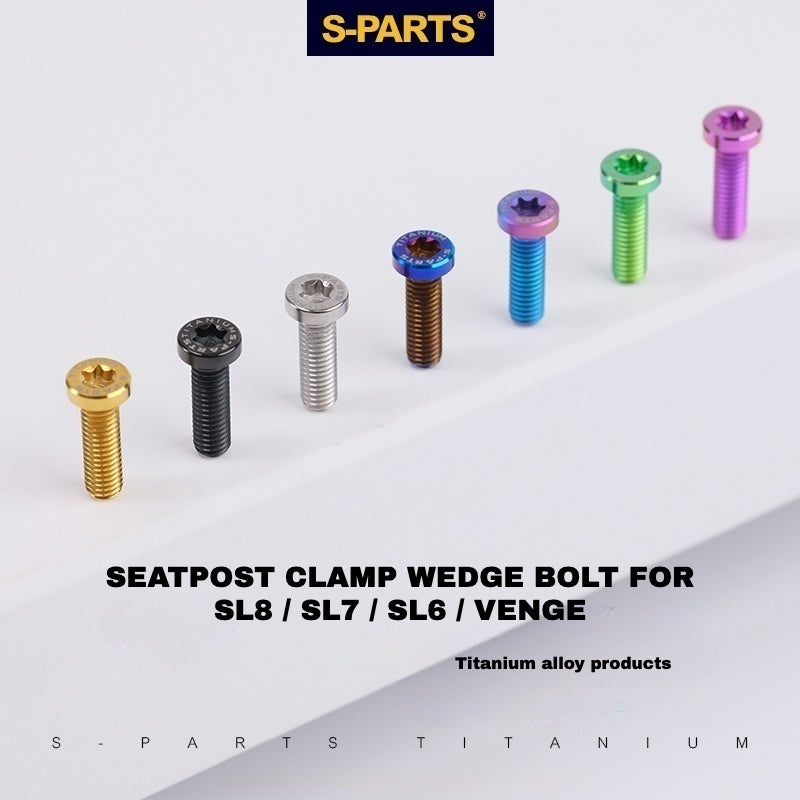 S-PARTS Титановый болт клипсы подседельного штыря для SL8 / SL7 / SL6 / Venge – Легкое и прочное улучшение