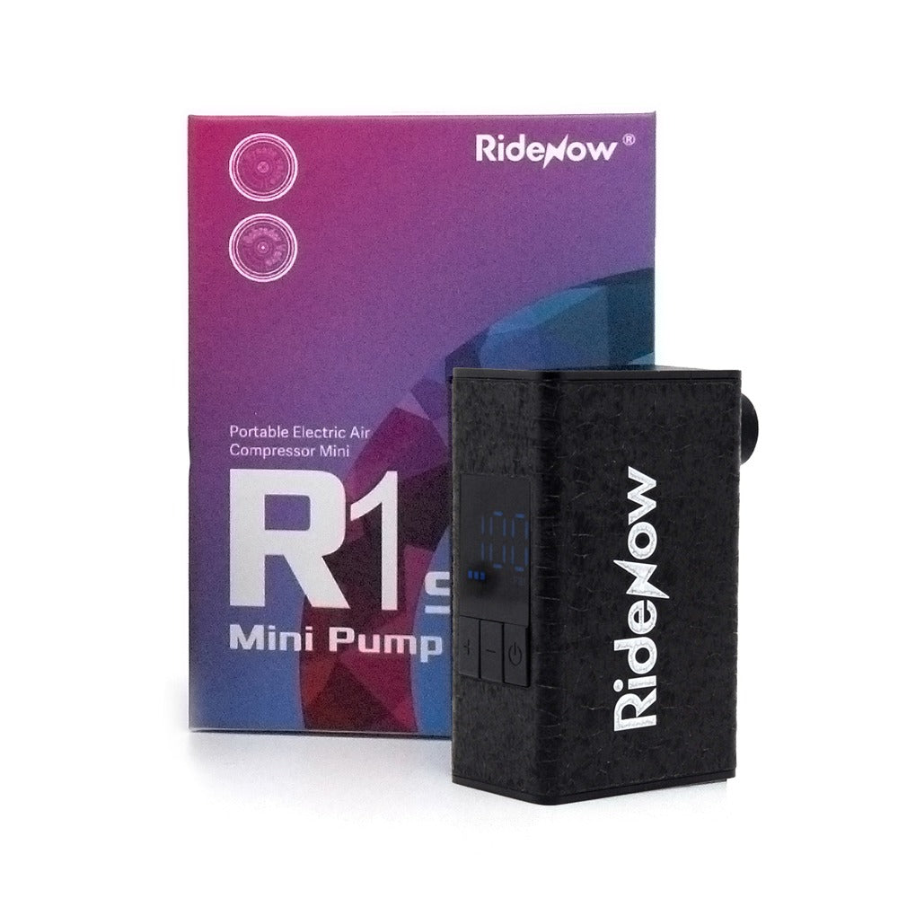 RIDENOW Mini Electric Bike Pump | Portable USB-C Bicycle Inflator | 100 / 120 / 150 PSI