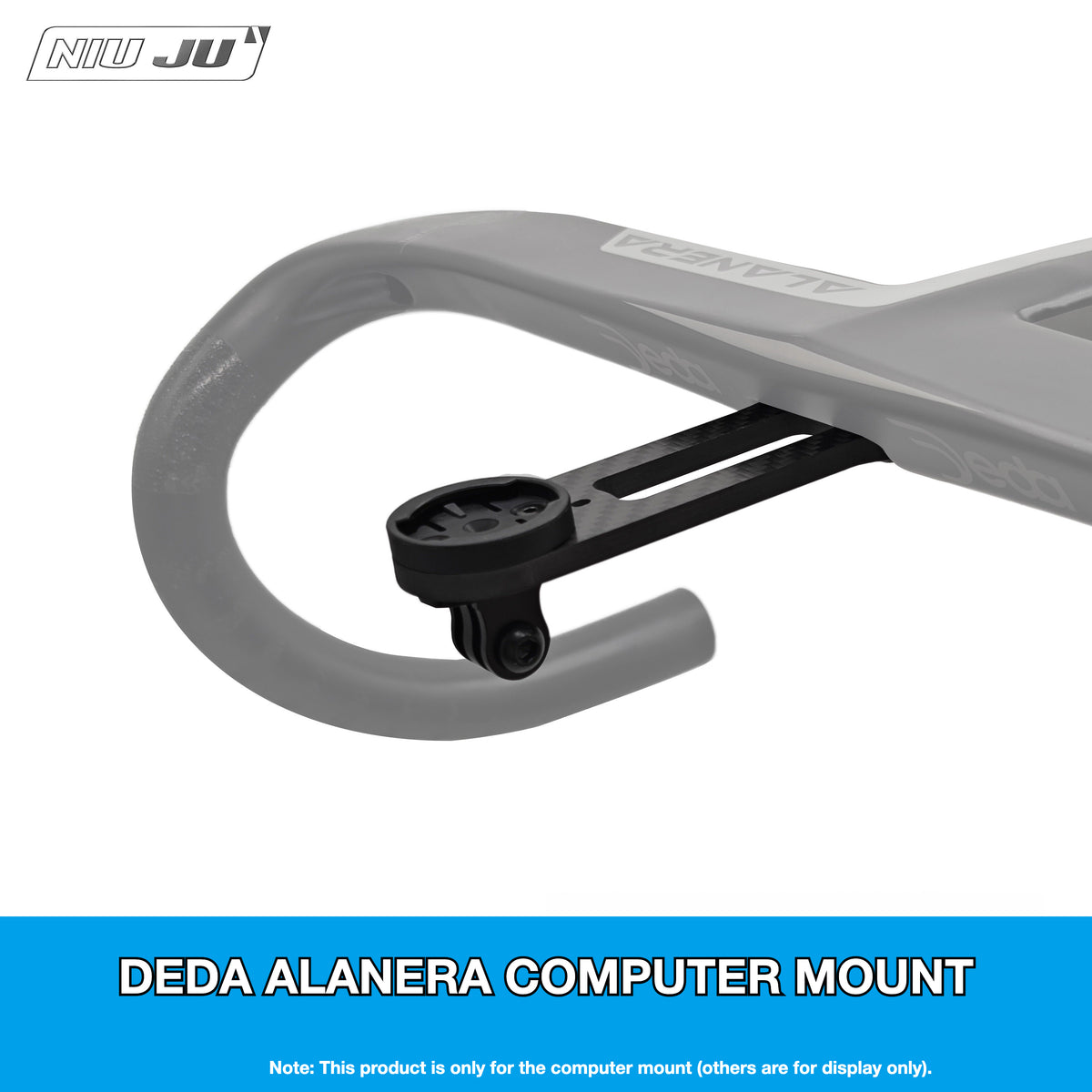 NIUJU DEDA ALANERA Aero Computer Mount | Carbon Garmin 1050 Wahoo Mount