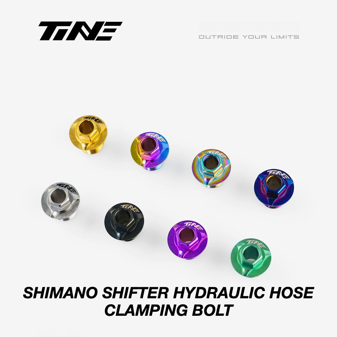 TiNE Titanium Shimano Shifter Hydraulic Hose Clamping Bolt | Ultra-Light Road Bike Upgrade