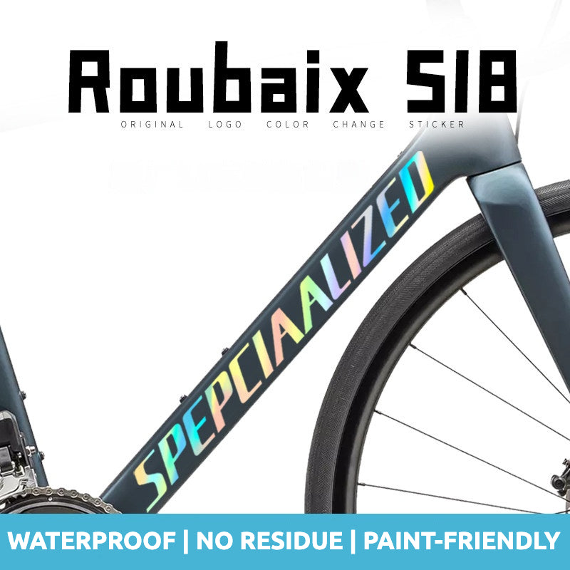 Autocollant de couverture de logo de cadre Specialized Roubaix SL8 | Autocollant personnalisé imperméable pour cadre de vélo de route