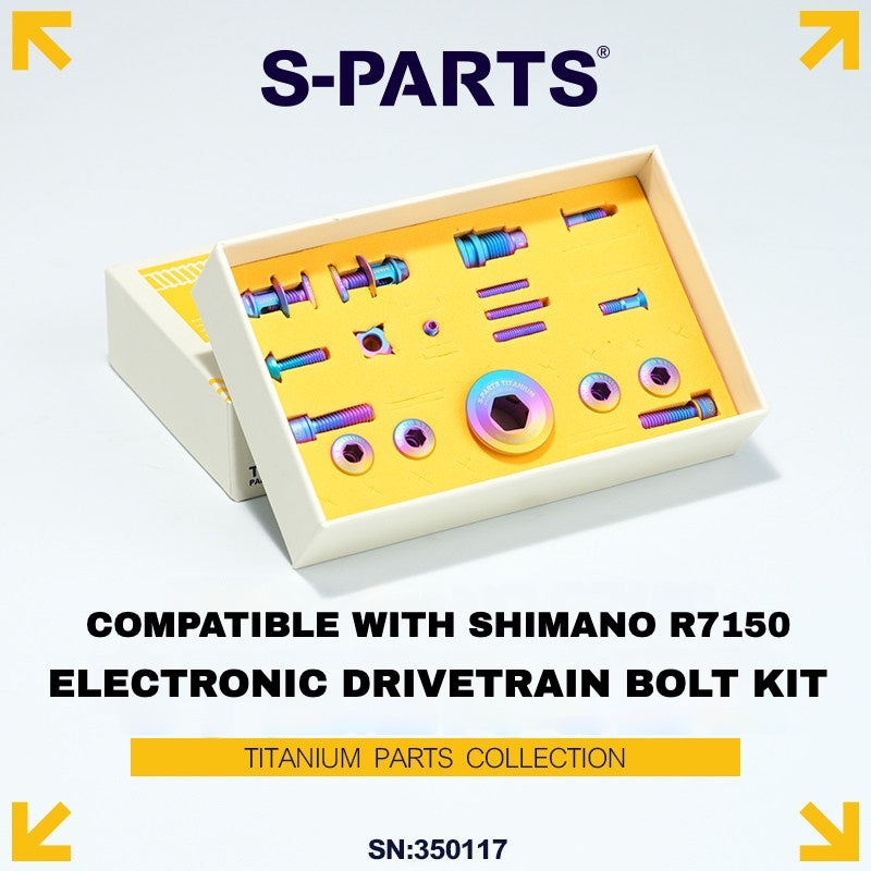 Shimano 105 Di2 R7150 Titanium Bolt Kit | Ultra-Light Groupset Upgrade