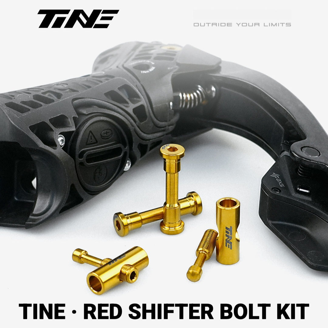 TiNE Titanium Bolt Kit for SRAM RED Shift/Brake Levers | Ultralight Shifter Screw Set 11.4g