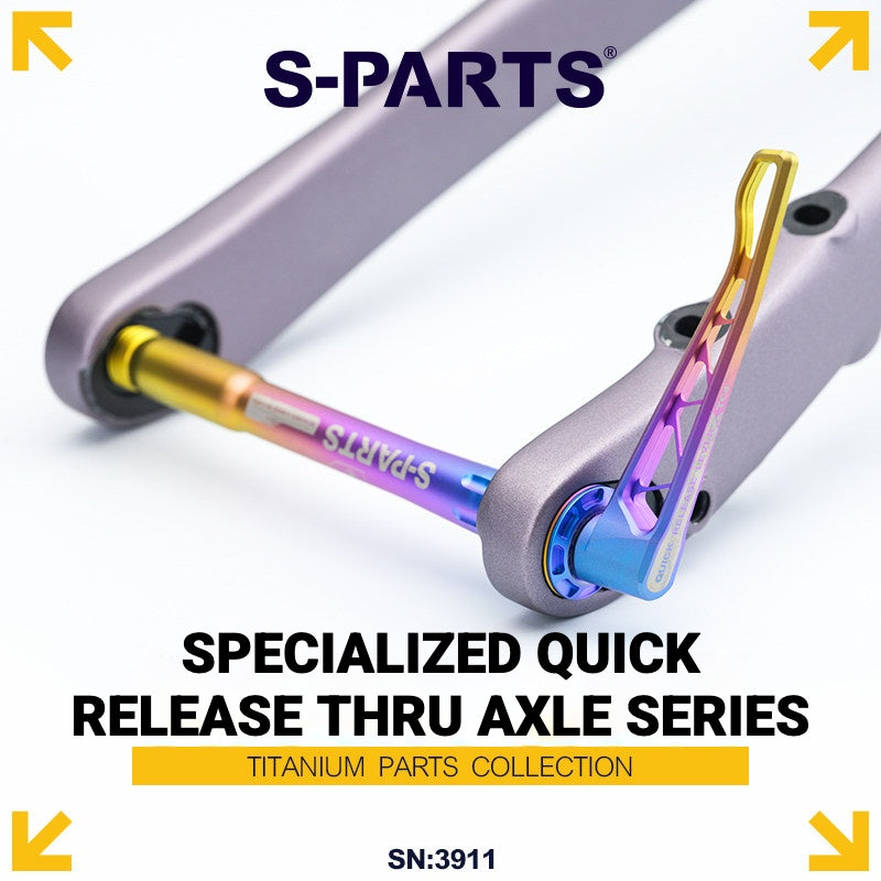 S-PARTS Titanium Quick Release Thru Axle for Specialized Road Bikes | Lightweight TC4 Titanium Upgrade