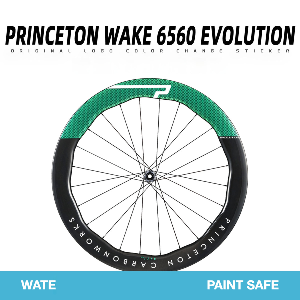 Princeton Wake 6560 Wheel Decal Sticker Kit – Logo Cover & Color Change