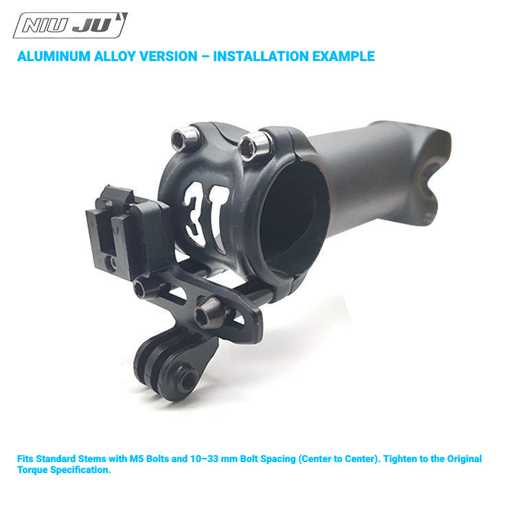 NIUJU SRM PC8 / PC7 Computer Mount | Carbon Fiber & Aluminum Alloy with GoPro Option