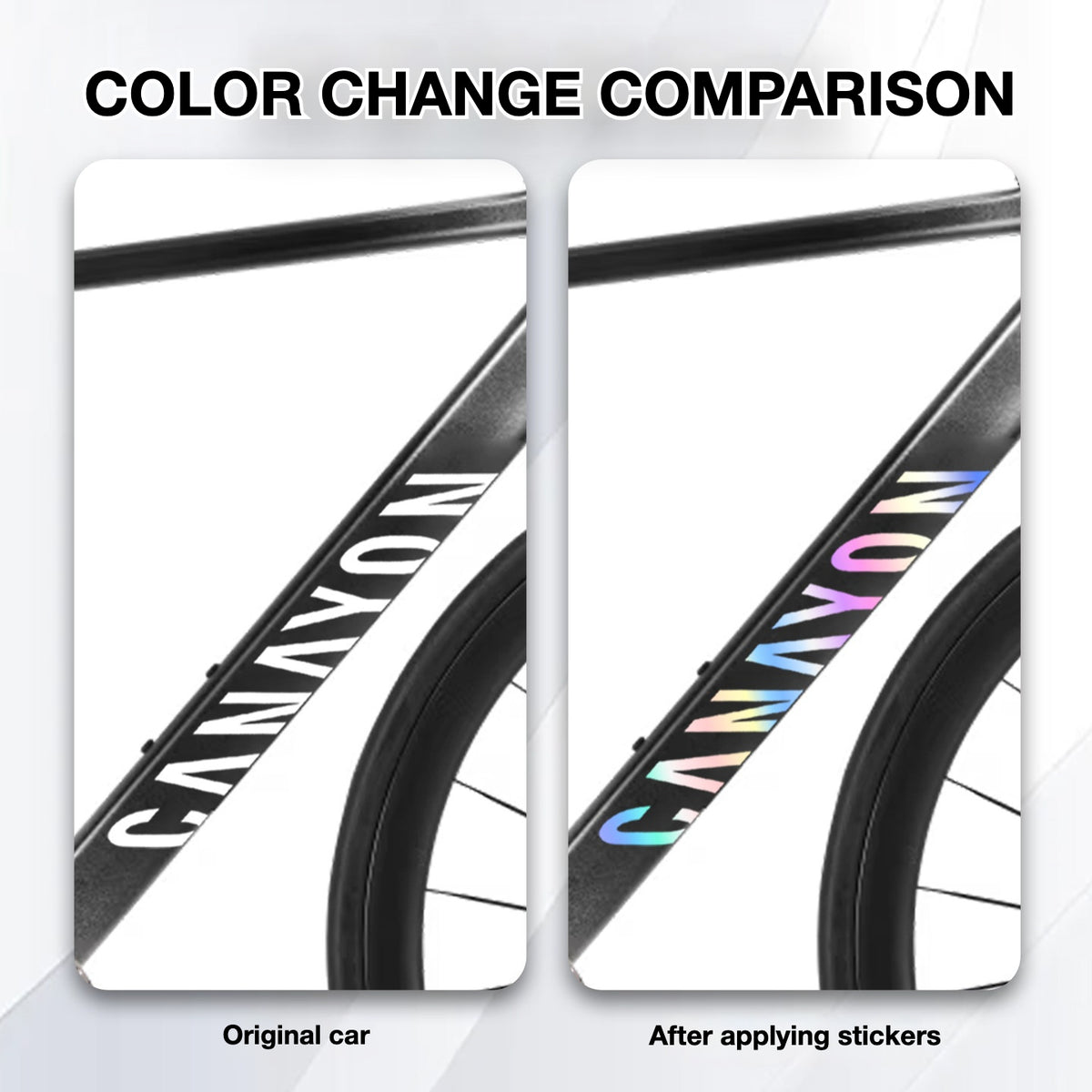 Canyon Ultimate Frame Decal Sticker Kit – Logo Cover & Color Change