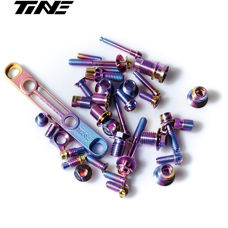 TiNE ультралегкий титановый комплект болтов для Shimano Dura-Ace 9270 / Ultegra 8170 / 105 7170 – несколько цветов