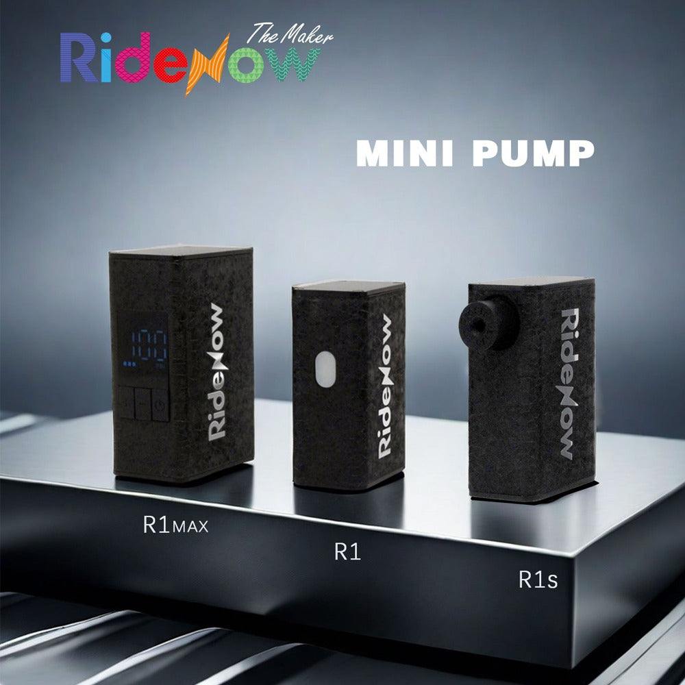 RIDENOW Mini Electric Bike Pump | Portable USB-C Bicycle Inflator | 100 / 120 / 150 PSI