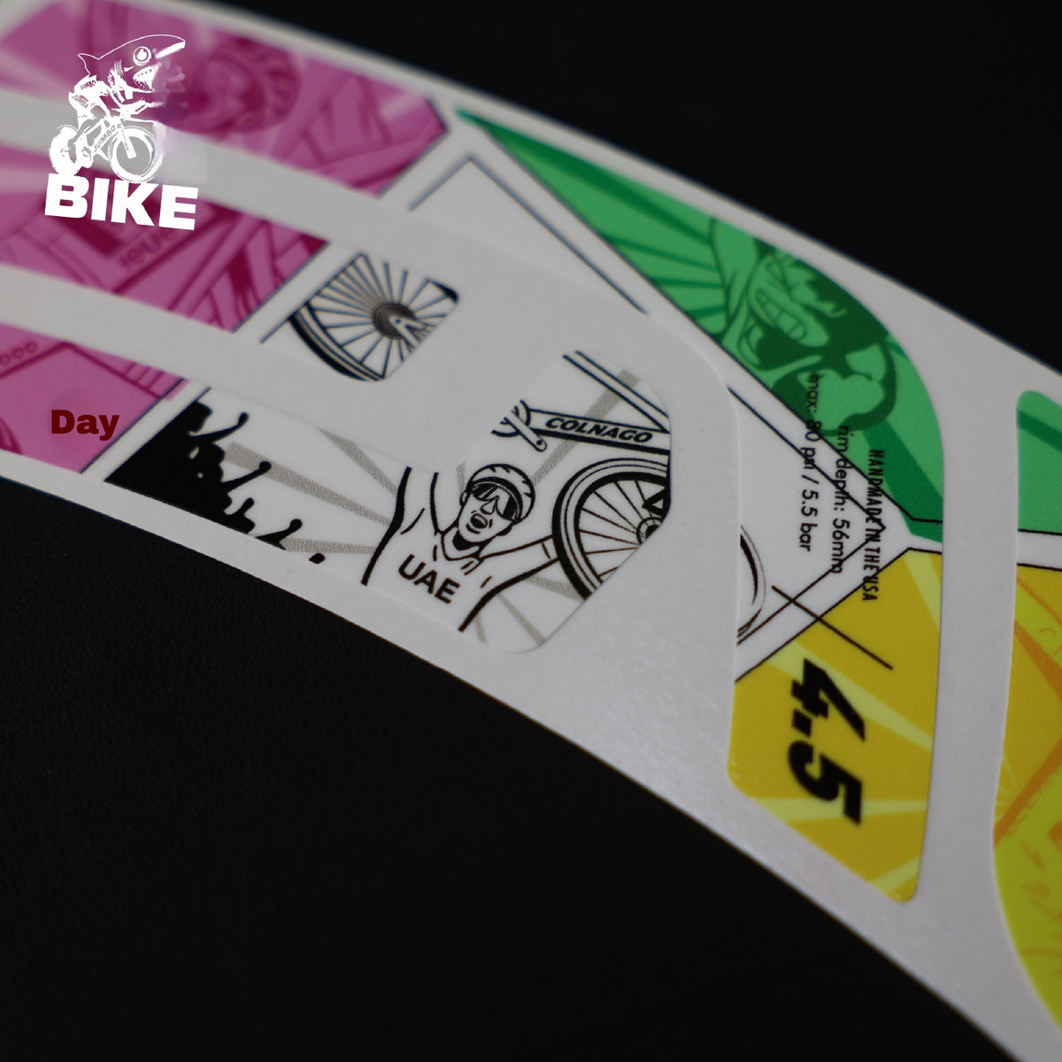 2026 ENVE SES 4.5 Pogačar European Champion-Inspired Wheel Decals | Custom Rim Stickers