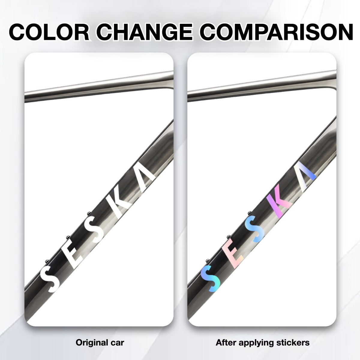 SEKA SPEAR Road Bike Frame Decals | Waterproof Custom Logo Replacement Stickers