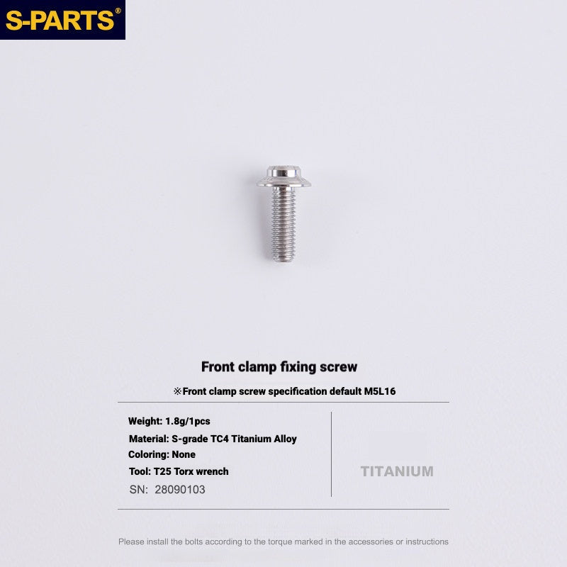 Juego de tornillos de aleación de titanio para freno de disco de bicicleta de carretera S-PARTS para SRAM RED Force Rival AXS de 12 velocidades