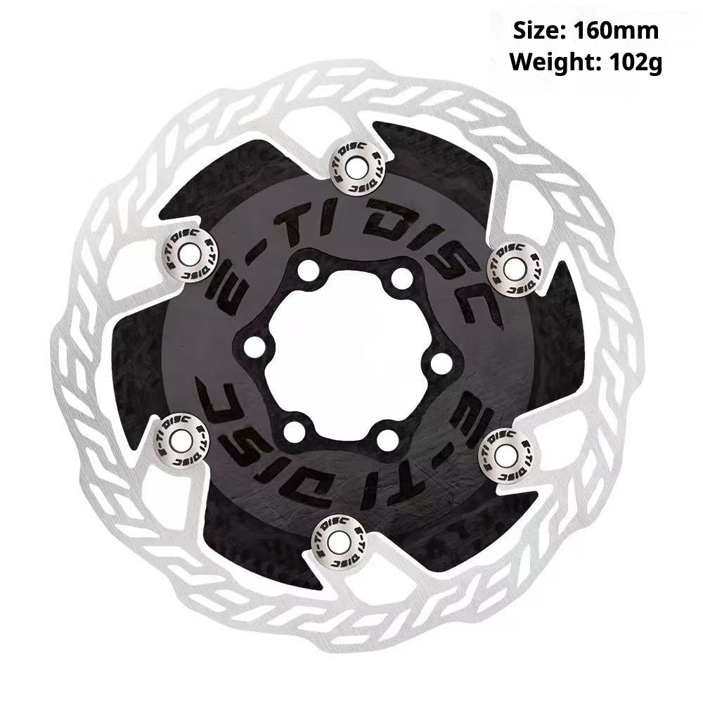 E-TI DISC 감마 시리즈 카본 브레이크 로터 – 140mm / 160mm, 6-볼트 및 센터락 호환