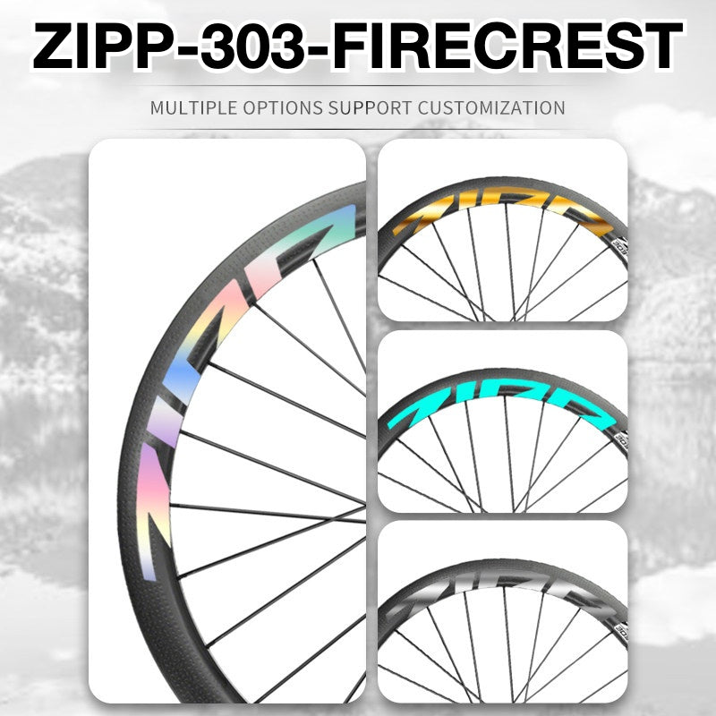2025 ZIPP 303 FIRECREST Wheel Decal Sticker Kit – Reflective Waterproof Carbon Rim Graphics