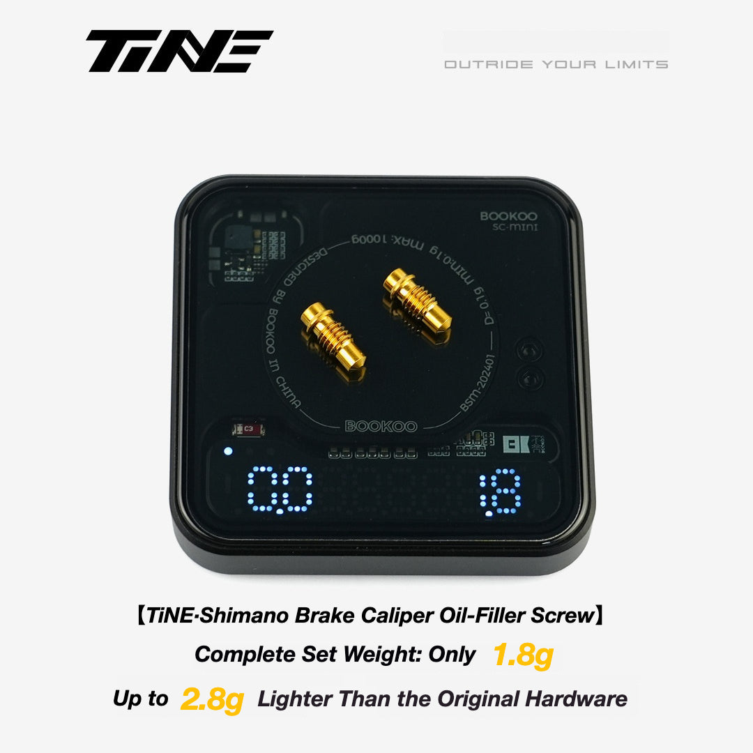 TiNE Titanium Shimano Brake Caliper Bleed Screw | Ultra-Light Road Bike Upgrade