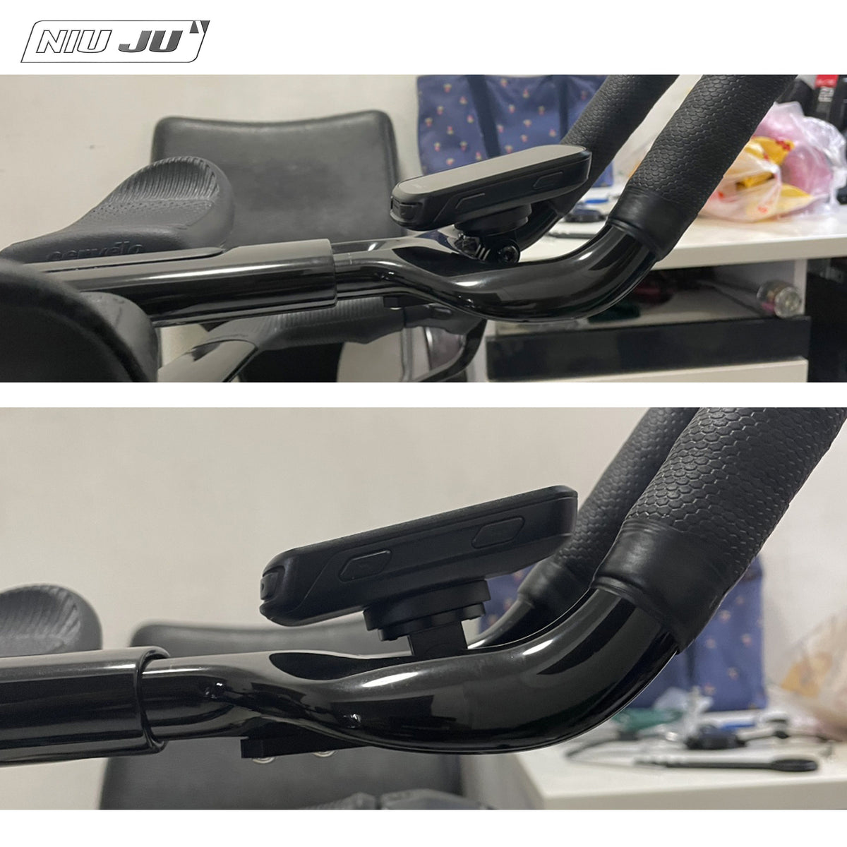NIUJU Cervélo P5 EX11 TT Computer Mount | Garmin Wahoo GoPro Bike Light Extension Mount