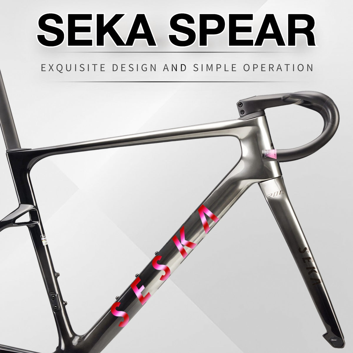 SEKA SPEAR Road Bike Frame Decals | Waterproof Custom Logo Replacement Stickers