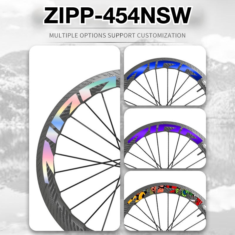 2025 ZIPP 454 NSW Wheel Decal Sticker Kit – Waterproof Reflective Carbon Rim Graphics