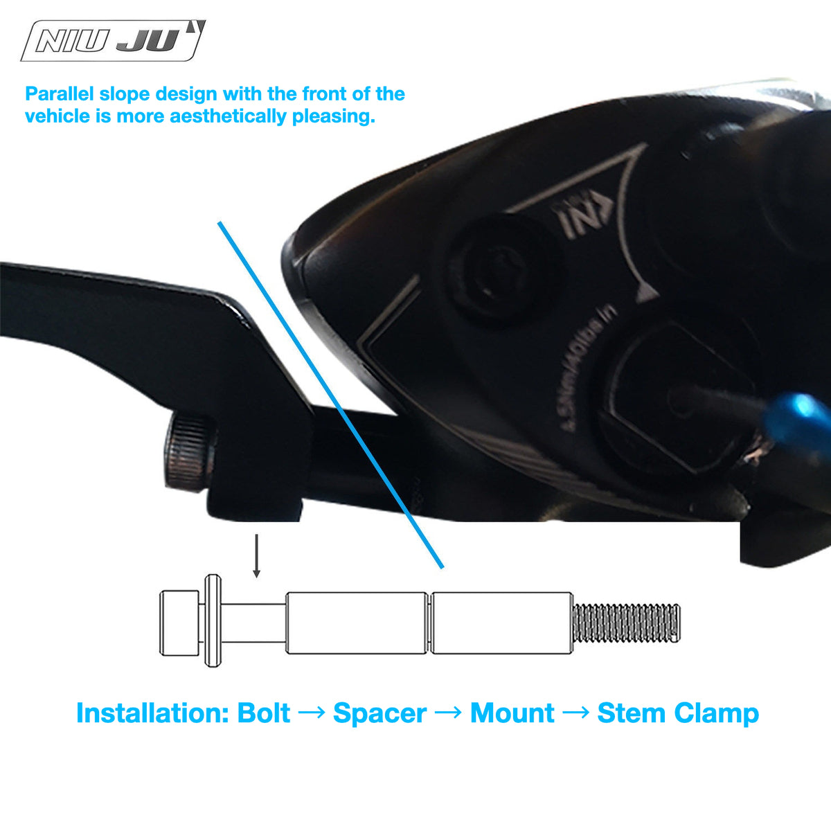 PAVEWAY Titanium Computer Mount for Giant PCR LTD CD Disc Brake Bikes | Garmin & Wahoo Compatible