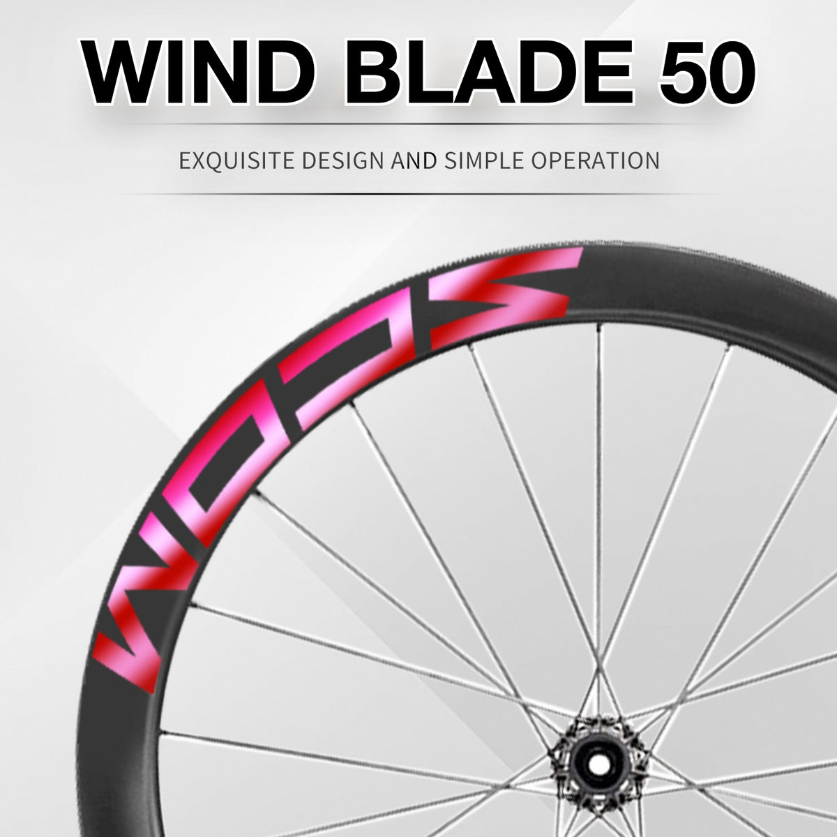 SCOM Wind Blade 50 Wheel Decal Sticker Kit – Logo Cover & Color Change