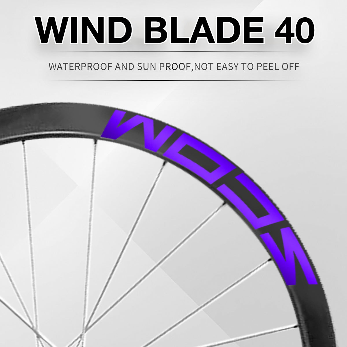 SCOM Wind Blade 40 Wheel Decal Sticker Kit – Logo Cover & Color Change