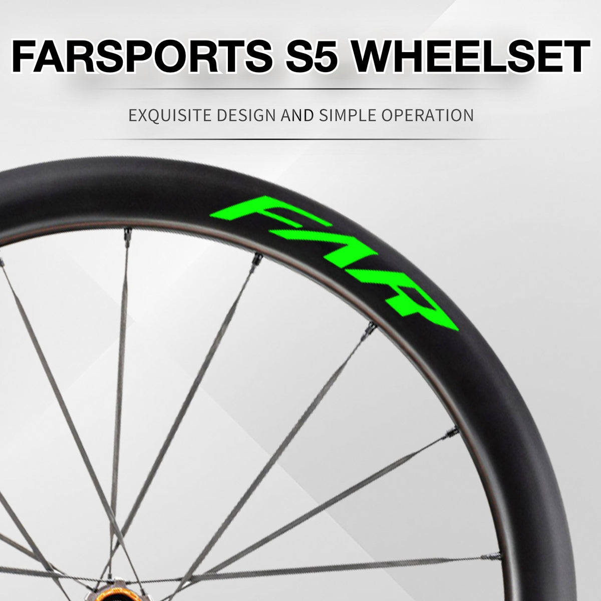2025 FARSPORTS S5 Wheel Decal Sticker Kit – Logo Cover & Color Change