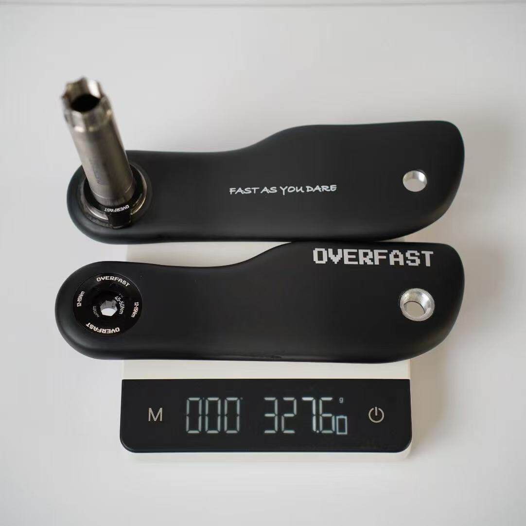OVERFAST Aero Carbon Crankset for Road & TT Bikes | DUB / Ti24 | SRM & SIGEYI Compatible