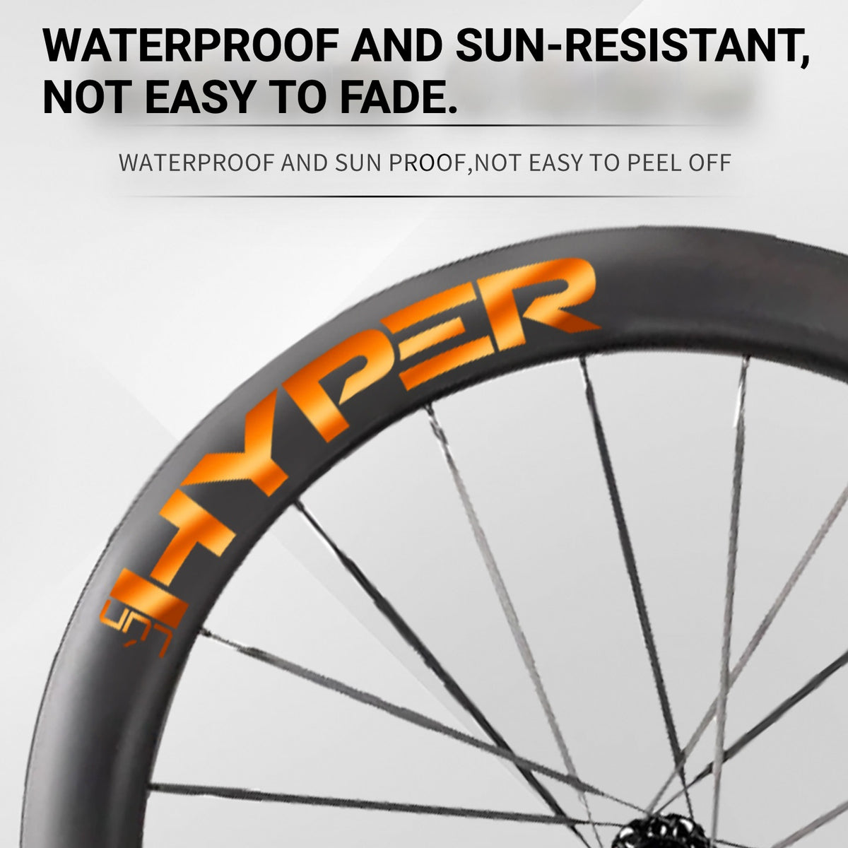 Infinity Logo Decals for Lún HYPER 3 D67 Gen 3 Wheelset | Waterproof Rim Overlay Stickers(Complete Decal Set for Two Wheels + Spare Decals Included)