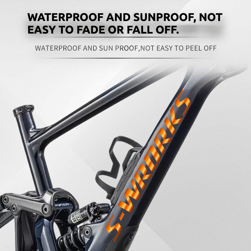 Autocollant de couverture de logo de cadre S-Works Enduro spécialisé | Autocollant de cadre VTT personnalisé imperméable