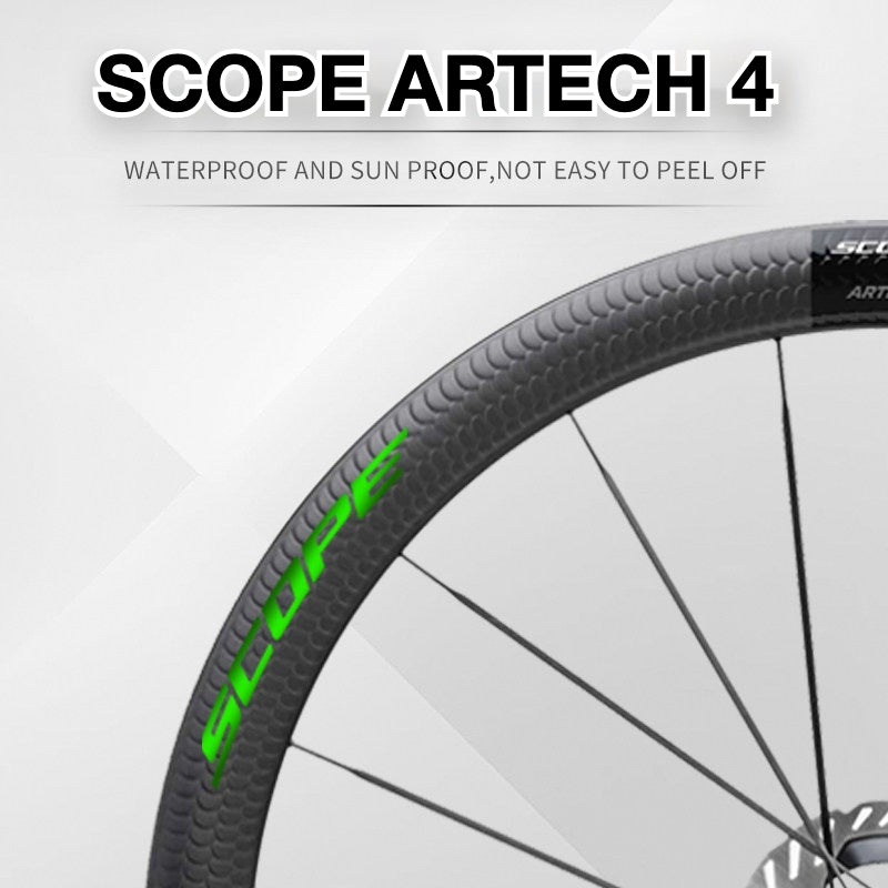 Scope Artech 4 Wheel Decal Sticker Kit – Logo Cover & Color Change