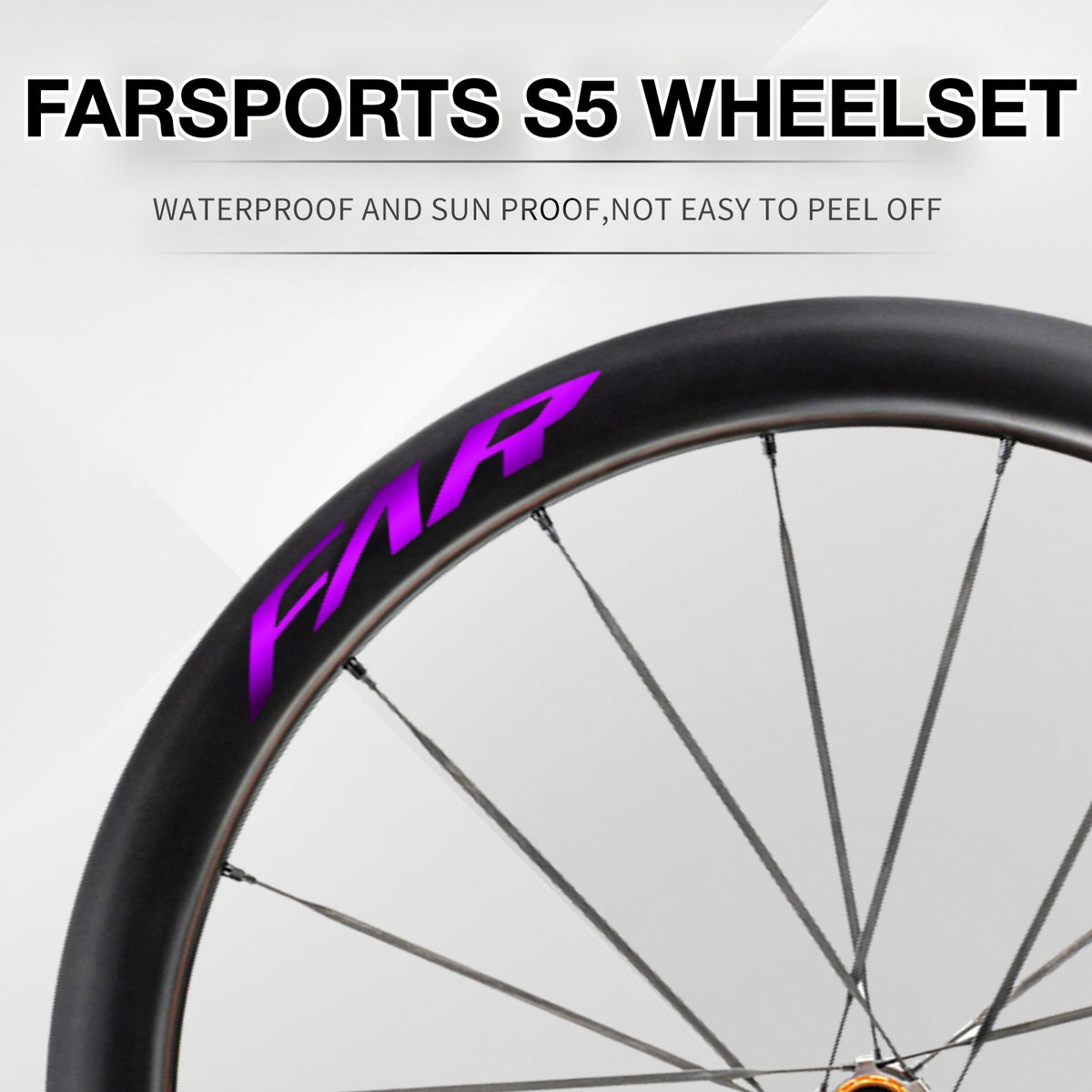 2025 FARSPORTS S5 Wheel Decal Sticker Kit – Logo Cover & Color Change
