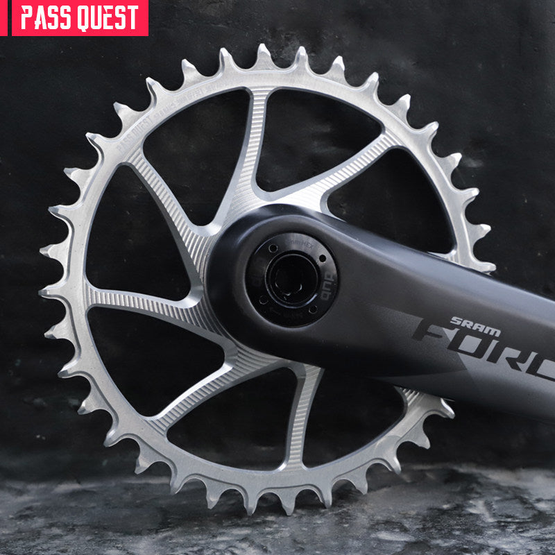 PASS QUEST 8-Bolt Direct Mount Chainring for SRAM Force / RED | 3mm Offset 28T–48T