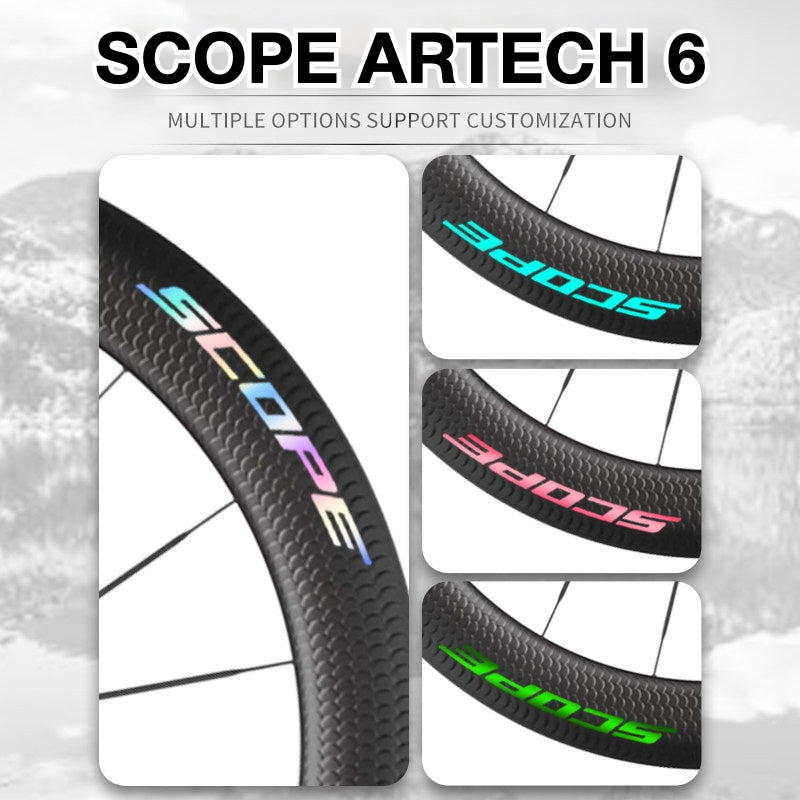 Scope Artech 6 Wheel Decal Sticker Kit – Logo Cover & Color Change
