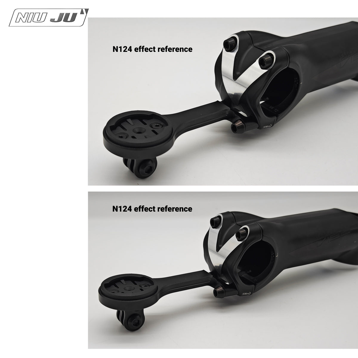 NIUJU Aluminum Computer Mount for SHIMANO PRO VIBE ALLOY Stem | Garmin Wahoo GoPro