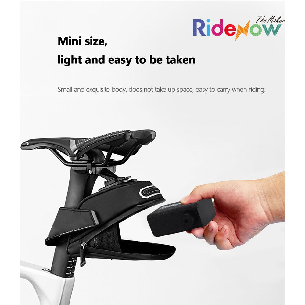 RIDENOW Mini Electric Bike Pump | Portable USB-C Bicycle Inflator | 100 / 120 / 150 PSI