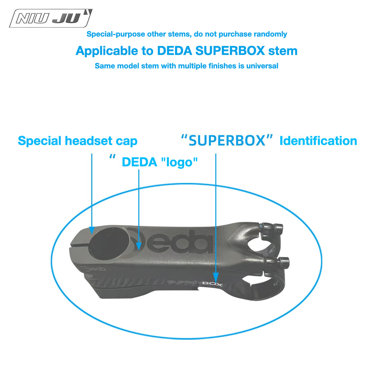 NIUJU DEDA SUPERBOX Computer Mount | Integrated Wahoo Garmin GoPro Mount