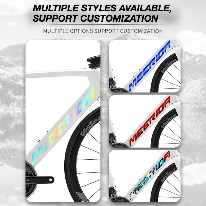 Custom OEM Logo Decals for Merida Reacto Road Bike Frame | Waterproof Overlay Stickers