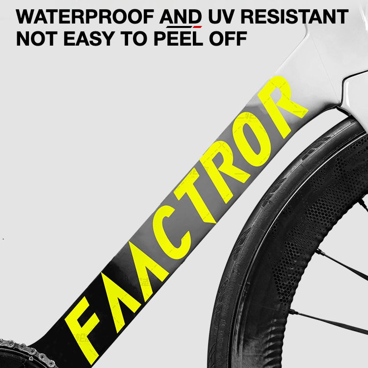FACTOR OSTRO VAM Frame Protection & Logo Sticker Kit | Custom Color Wrap Decal Set for Road Bikes