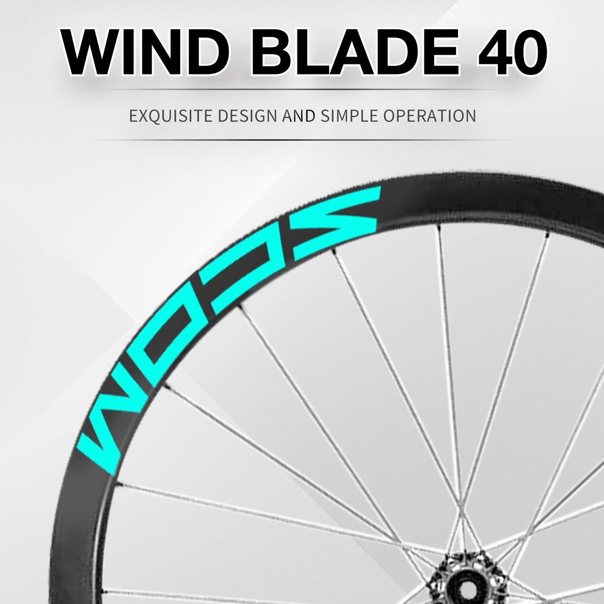 SCOM Wind Blade 40 Wheel Decal Sticker Kit – Logo Cover & Color Change