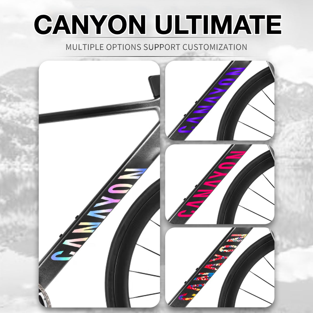 Canyon Ultimate Frame Decal Sticker Kit – Logo Cover & Color Change