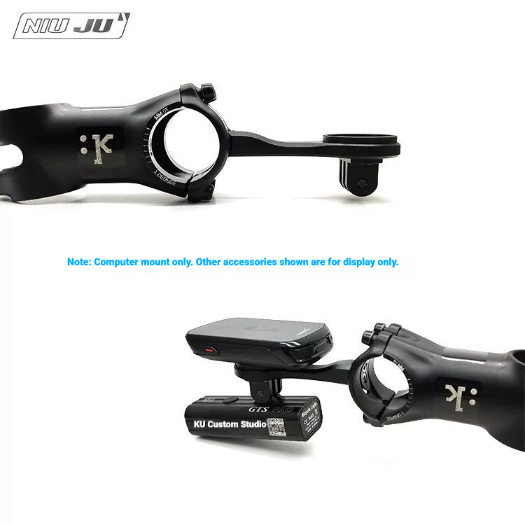 NIUJU Computer Mount for Fizik Cyrano R1 / R5 Stem | Adjustable BAR FLY-Compatible Mount